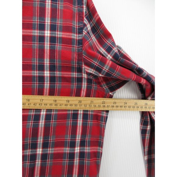 Untuckit Shirt Large Button Down Plaid Preppy Collared Woven Cotton - Picture 6 of 11
